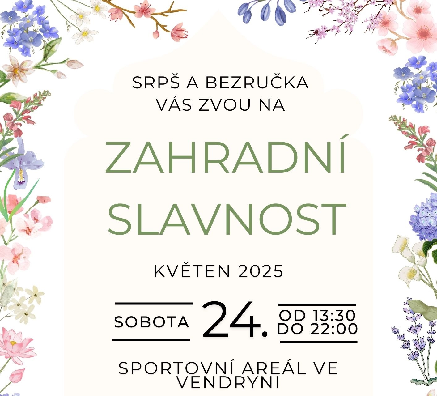 Pozvánka na Zahradní slavnost