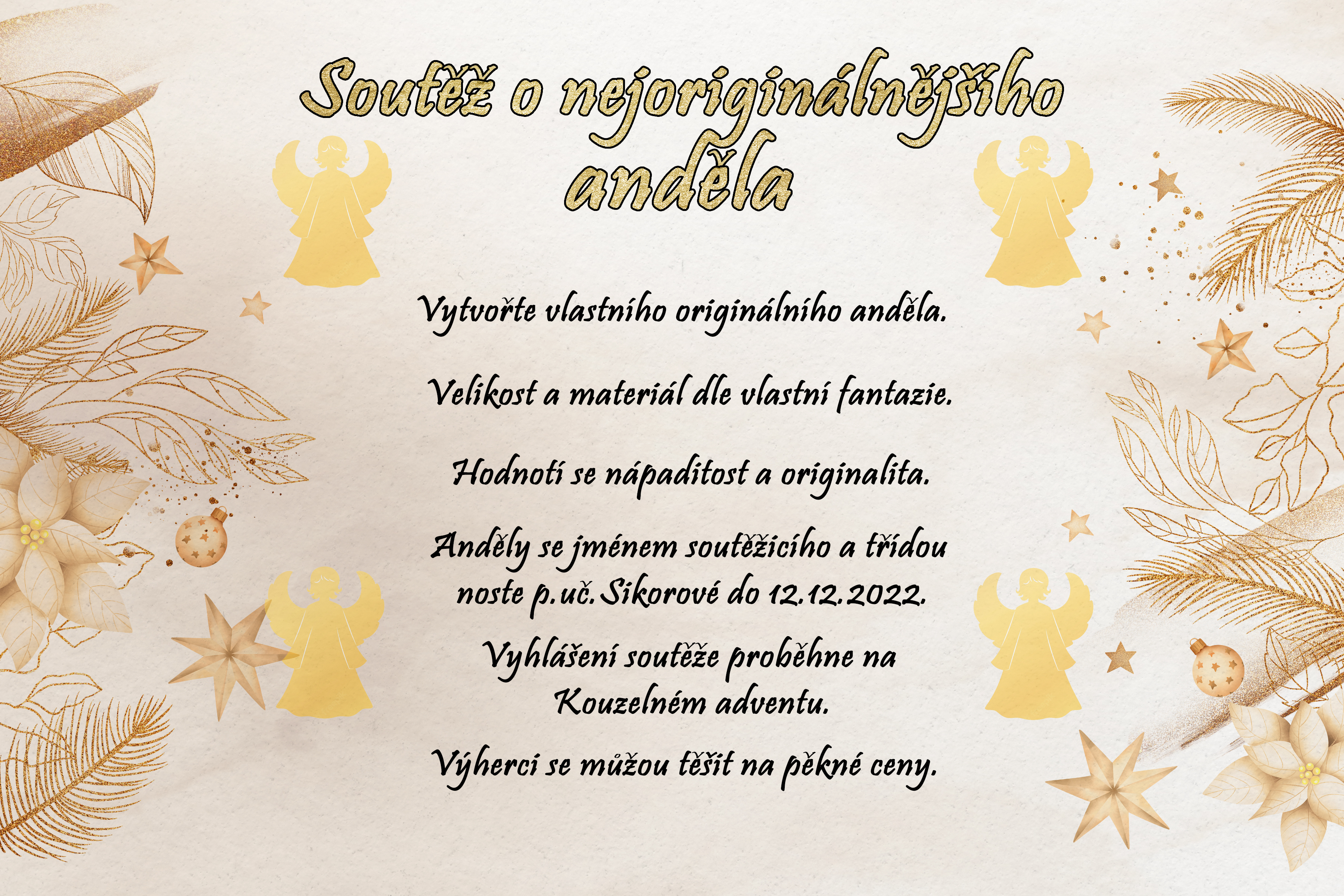 Soutěž o nejoriginálnějšího anděla 